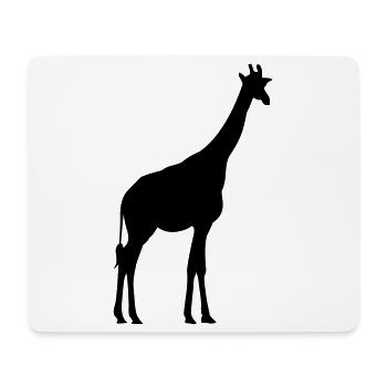 girafe - Tapis de souris (format paysage) - blanc - Devant