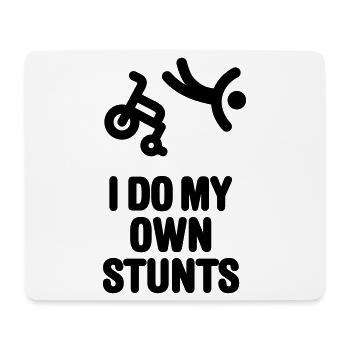 I do my own stunts fauteuil roulant course fauteuil roulant - Tapis de souris (format paysage) - blanc - Devant