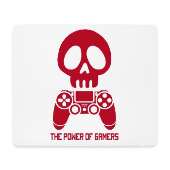 The Power of Gamers (Red) - Mouse Pad (horizontal) - white - Front