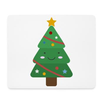 Sapin de Noël mignon - Tapis de souris (format paysage) - blanc - Devant