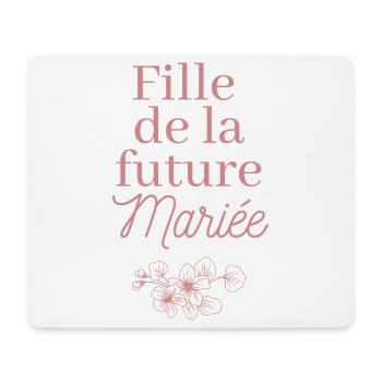 Fille future Mariée. EVJF Team future mariée - Tapis de souris (format paysage) - blanc - Devant