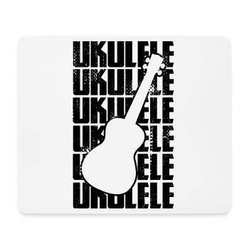 Ukulele Music - Mouse Pad (horizontal) - white - Front