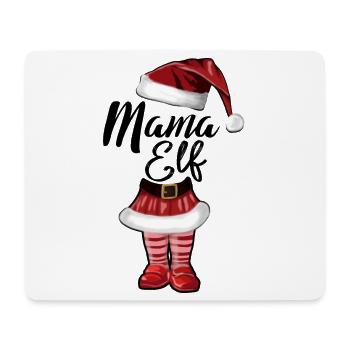 Mama Elf – Funny Christmas Design - Mouse Pad (horizontal) - white - Front