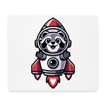Rocket Raccoon : Le butineur cosmique - Tapis de souris (format paysage) - blanc - Devant