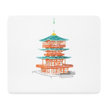 Japan, Seiganti-ji Pagoda, World Heritage Drawing - Mouse Pad (horizontal) - white - Front