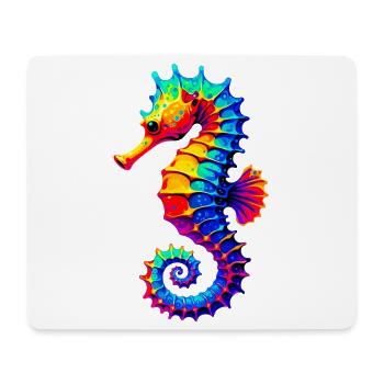 Hippocampe - Tapis de souris (format paysage) - blanc - Devant