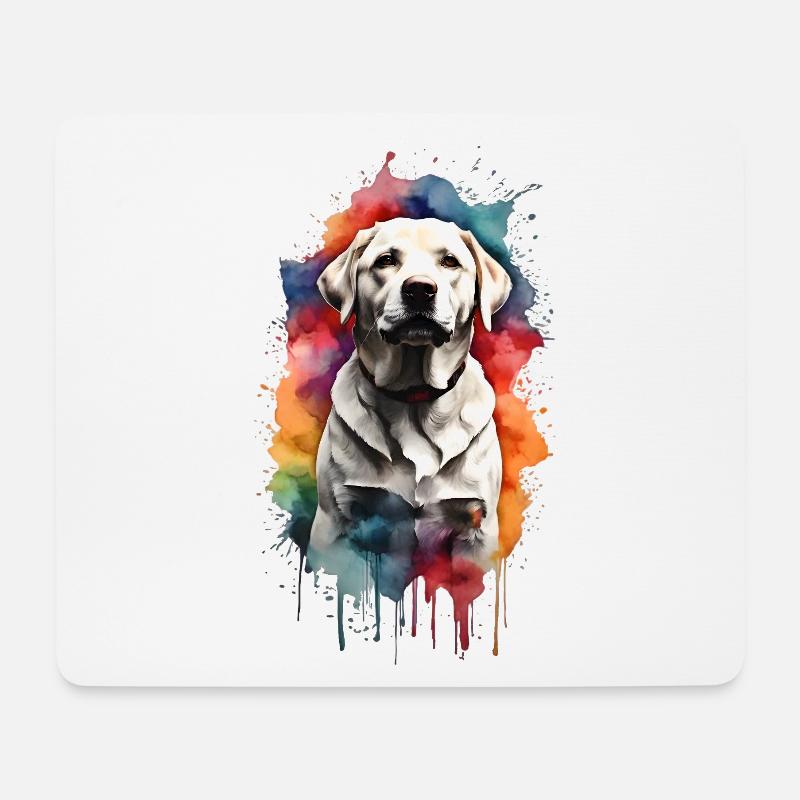Labrador Retriever - Mousepad (Querformat) - Weiß