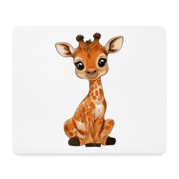 Giraffe - Mousepad (Querformat) - Weiß - Vorne