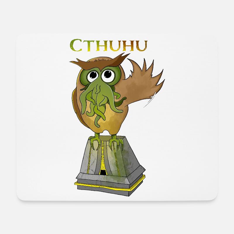 Kreative Cthulhu Illustration Cthuhu - Mousepad (Querformat) - Weiß