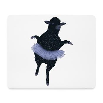 Wenn Sie das schwarze Schaf der Familie sind - Mousepad (Querformat) - Weiß - Vorne