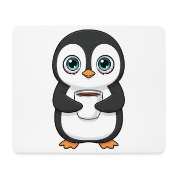 Sweet Penguin Coffee Morning Grouch Office Caffeine - Mouse Pad (horizontal) - white - Front