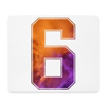 NR. 6 NUMMER 6 COLLEGE 6. GEBURTSTAG - Mousepad (Querformat) - Weiß - Vorne