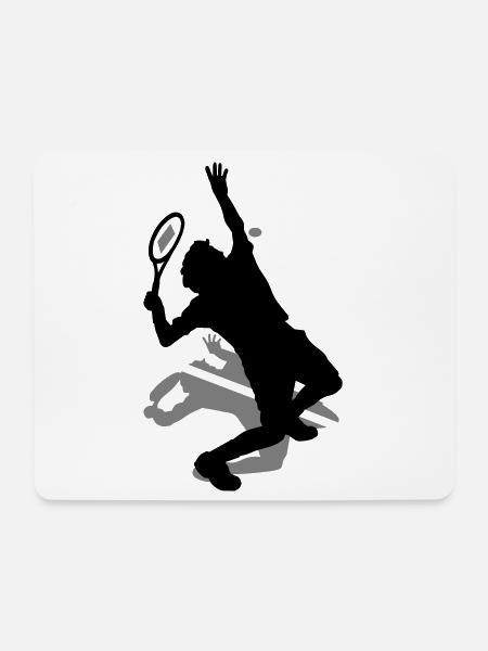 Tennis - Mousepad (Querformat) - Weiß