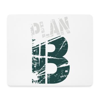Glyphe numérique Grunge 13 - Tapis de souris (format paysage) - blanc - Devant