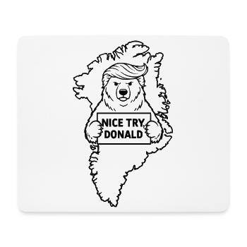 Greenland is not for Sale - Mousepad (Querformat) - Weiß - Vorne