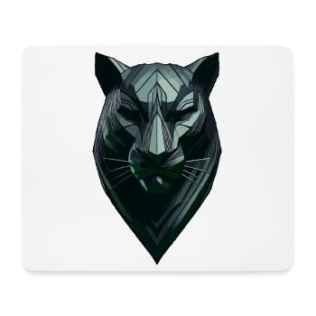 Abstracte zwarte panter - Mousepad (Querformat) - Weiß - Vorne