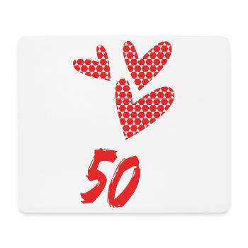 50. 50 YEARS. 50th ANNIVERSARY. 50 YEARS ANNIVERSARY. - Mouse Pad (horizontal) - white - Front