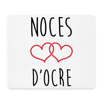 Ochre Wedding 71 years of marriage - Mouse Pad (horizontal) - white - Front