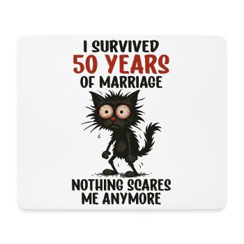 50th Wedding Anniversary Gift Husband Husband Wife - Mouse Pad (horizontal) - white - Front