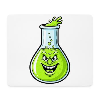 Grinning Green Potion - Mouse Pad (horizontal) - white - Front