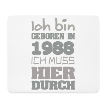 1988 - Mousepad (Querformat) - Weiß - Vorne