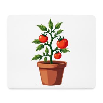 Tomaten Pflanze  - Mousepad (Querformat) - Weiß - Vorne