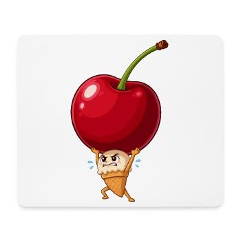 Glace Cherry Lifting - Tapis de souris (format paysage) - blanc - Devant