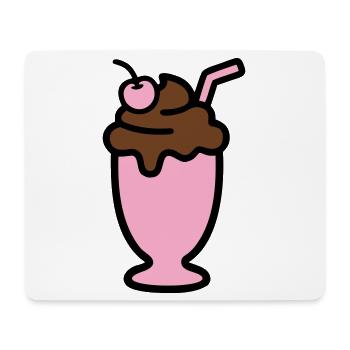 Milchshake Eiscreme Icon - Mouse Pad (horizontal) - white - Front
