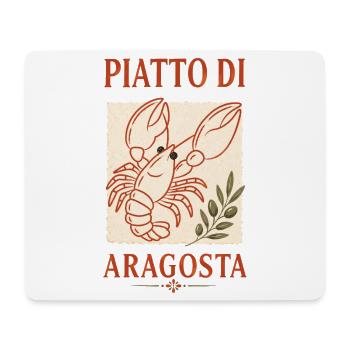 Piatto di Aragosta Hummer Italien Retro - Mousepad (Querformat) - Weiß - Vorne