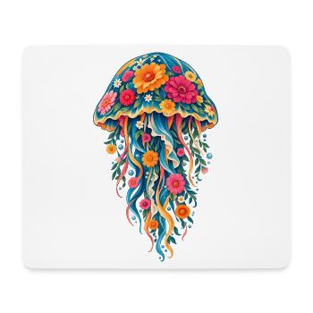 Bunte Quallen-Strandleben Meeresbiologie Kunst - Mousepad (Querformat) - Weiß - Vorne