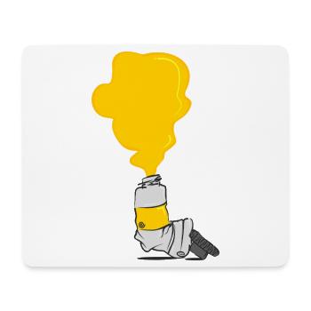 Eine Wolke Gelber Farbe Quilled Aus Der Farbtube - Mousepad (Querformat) - Weiß - Vorne