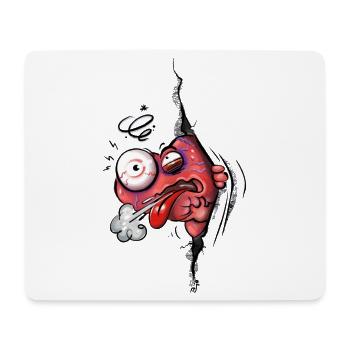 Herzattacke - Mousepad (Querformat) - Weiß - Vorne