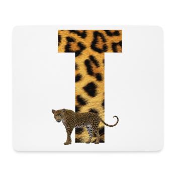 leopard t - Mousepad (Querformat) - Weiß - Vorne