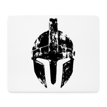 Spartaner Helm Symbol Gladiator - Mousepad (Querformat) - Weiß - Vorne
