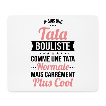 Tata bouliste comme tata normale plus cool - Tapis de souris (format paysage) - blanc - Devant