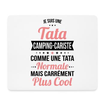 Tata camping-cariste plus cool - Tapis de souris (format paysage) - blanc - Devant