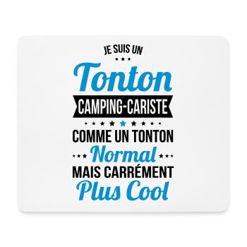 Tonton camping-cariste plus cool - Tapis de souris (format paysage) - blanc - Devant
