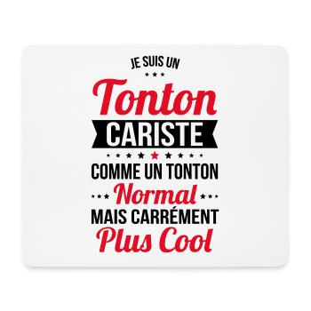 Tonton cariste comme tonton normal plus cool - Tapis de souris (format paysage) - blanc - Devant