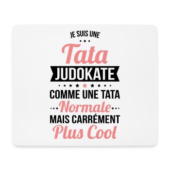 Tata judokate comme une tata normale plus cool - Tapis de souris (format paysage) - blanc - Devant