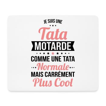 Tata motarde comme une tata normale plus cool - Tapis de souris (format paysage) - blanc - Devant