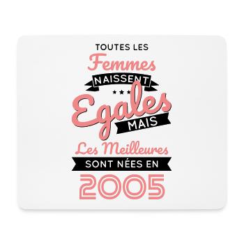 Anniversaire 20 ans - Meilleures sont nées en 2005 - Tapis de souris (format paysage) - blanc - Devant