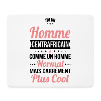J'ai un homme Centrafricain plus cool - Tapis de souris (format paysage) - blanc - Devant