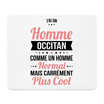 J'ai un homme Occitan plus cool - Tapis de souris (format paysage) - blanc - Devant