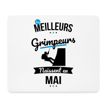 Les meilleurs grimpeurs naissent en Mai - Tapis de souris (format paysage) - blanc - Devant