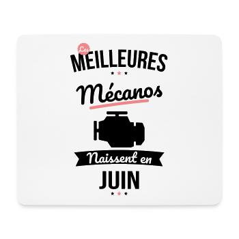 Les meilleures mécanos naissent en Juin - Tapis de souris (format paysage) - blanc - Devant