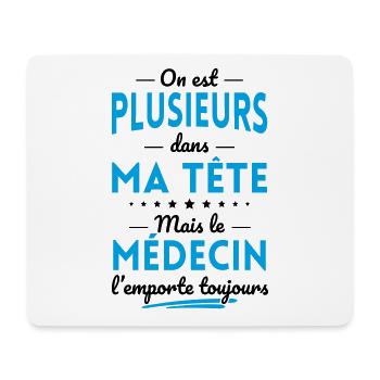 Plusieurs dans tête le Médecin l'emporte toujours - Tapis de souris (format paysage) - blanc - Devant