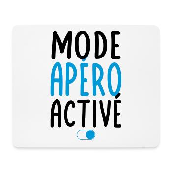Mode apéro activé - Idée cadeau - Tapis de souris (format paysage) - blanc - Devant