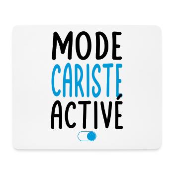 Mode Cariste activé - Idée cadeau - Tapis de souris (format paysage) - blanc - Devant