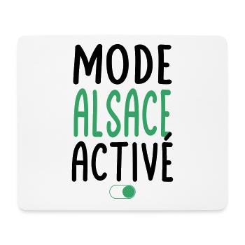 Mode Alsace Activé - Idée Cadeau - Tapis de souris (format paysage) - blanc - Devant