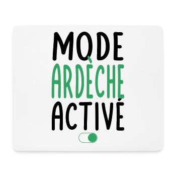 Mode Ardèche Activé - Idée Cadeau - Tapis de souris (format paysage) - blanc - Devant
